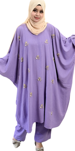 Karchupi Abaya Set ruxea