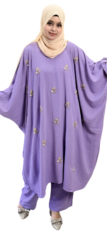 Karchupi Abaya Set ruxea